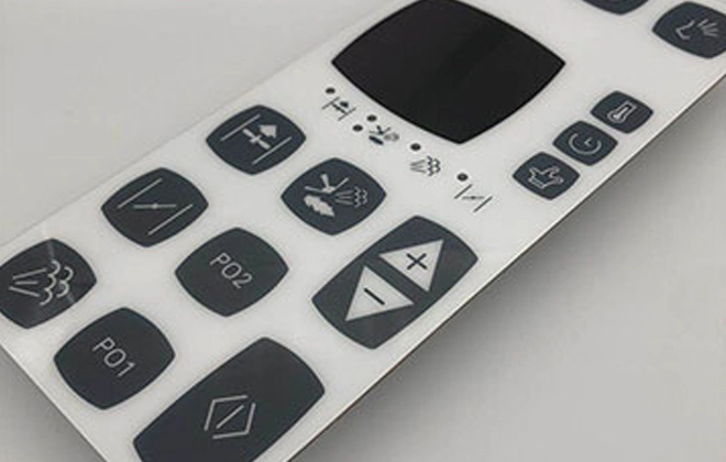 China custom made silicone rubber remote control keypad silicone