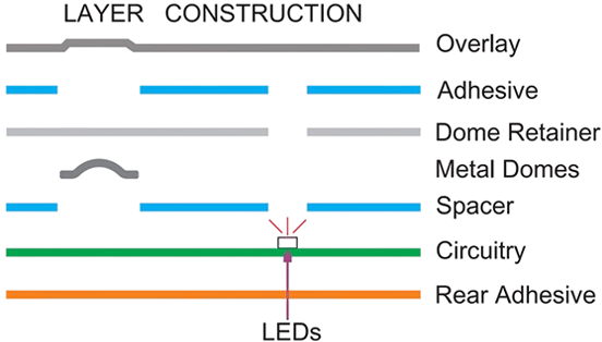 Three Common Structures of Membrane Switches